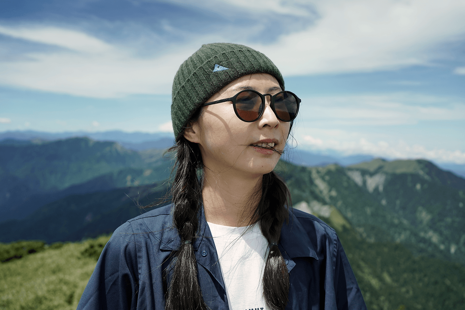 CRYSTAL sunglasses on Mount Qilai