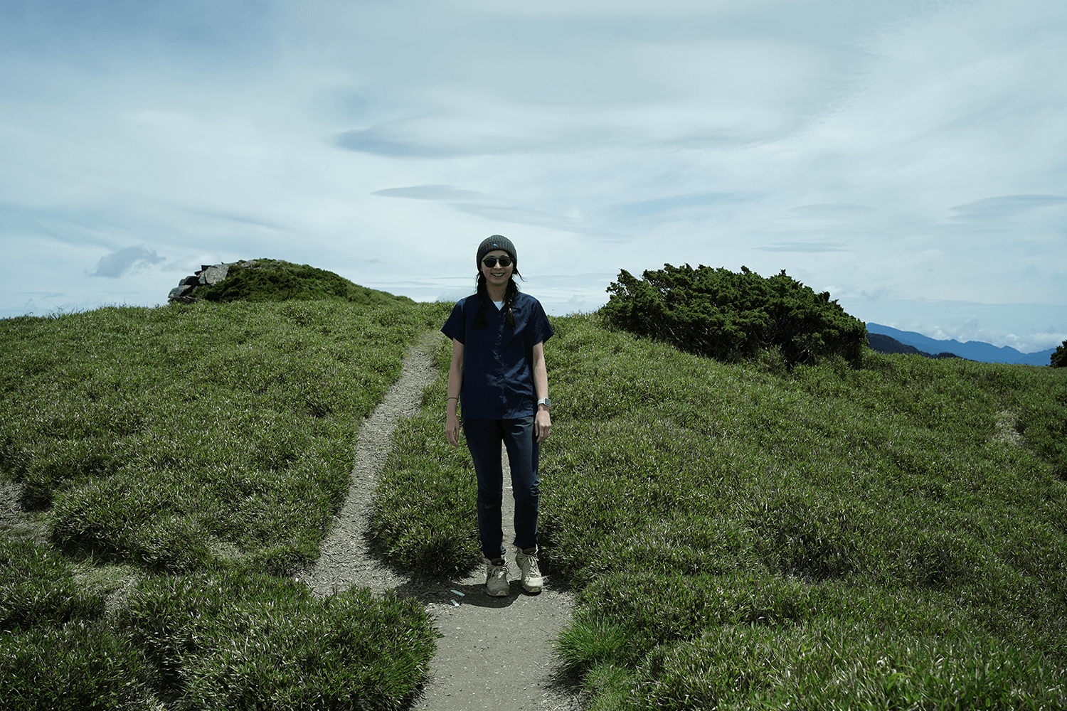 CRYSTAL sunglasses on Mount Qilai