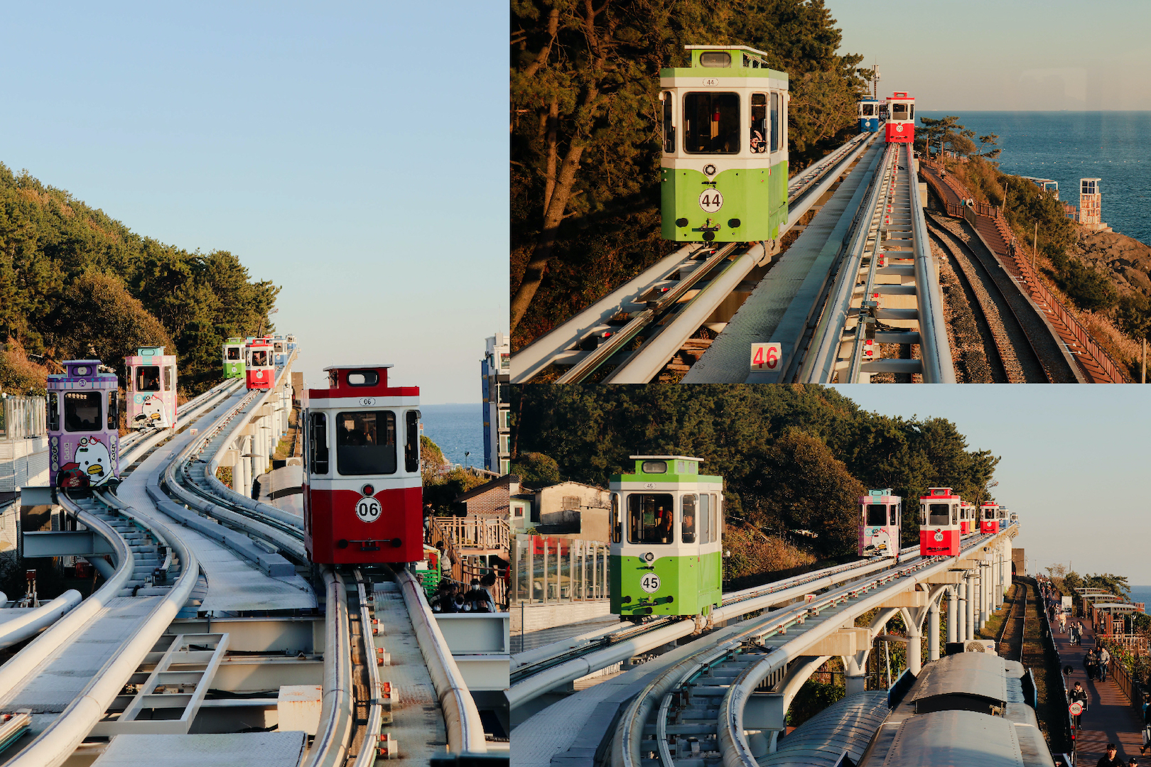 釜山海雲台景點推薦：要如何預約海雲台藍線公園天空膠囊列車？提前兩週至官網訂購尾浦站出發的列車